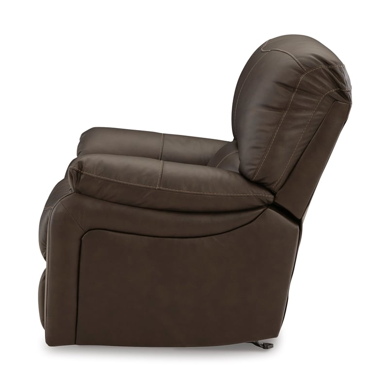 Signature Design by Ashley Leesworth Dark Brown Power Recliner