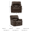 Signature Design by Ashley Leesworth Dark Brown Power Recliner