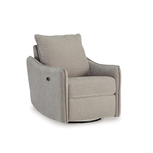 Signature Design by Ashley McBurg Taupe Swivel Power Recliner