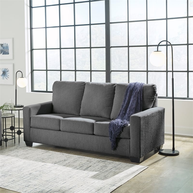 Signature Design by Ashley Rannis Pewter Full Sofa Sleeper