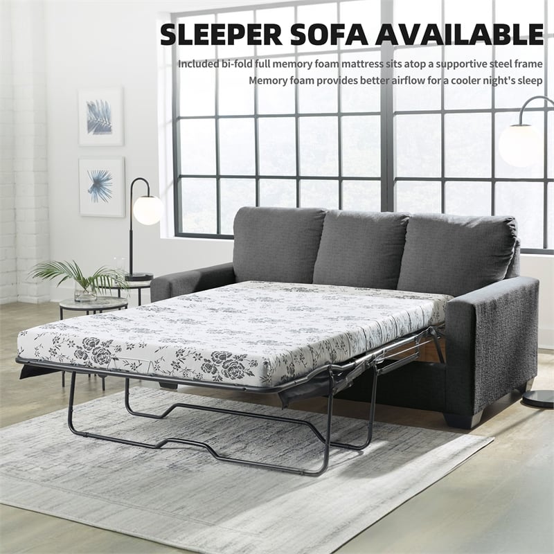 Signature Design by Ashley Rannis Pewter Full Sofa Sleeper