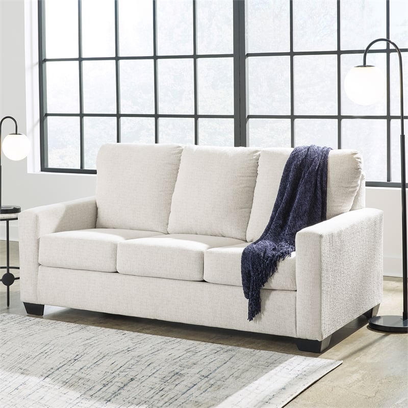 Signature Design by Ashley Rannis White Full Sofa Sleeper
