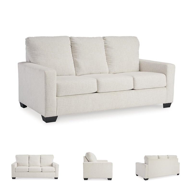 Signature Design by Ashley Rannis White Full Sofa Sleeper