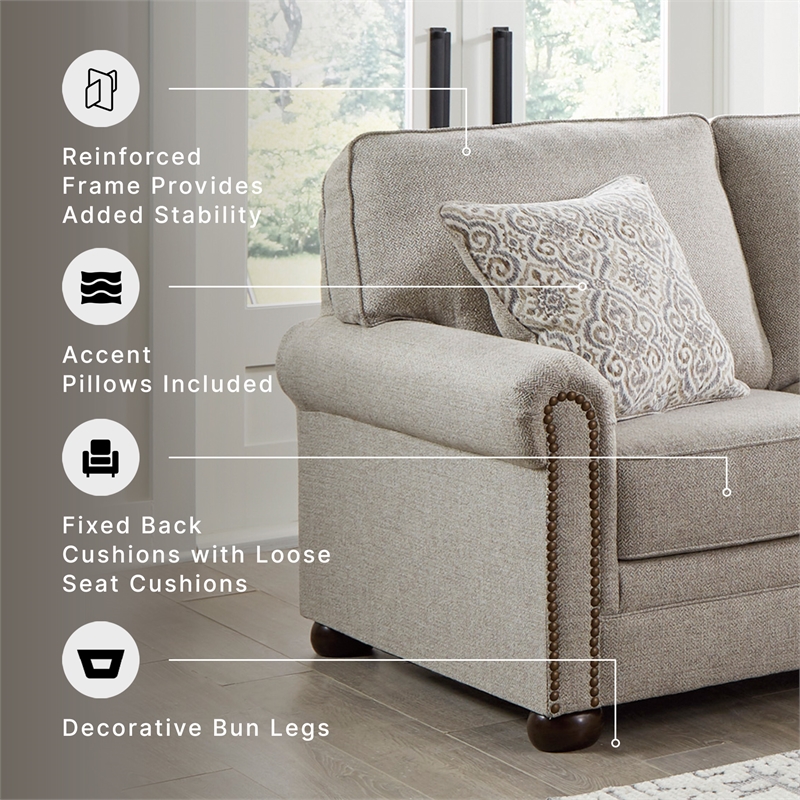 Signature Design by Ashley Gaelon Dune Loveseat