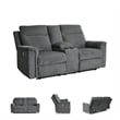 Signature Design by Ashley Barnsana Gray Power Reclining Loveseat with Console