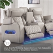Signature Design by Ashley Boyington Gray Power Reclining Loveseat with Console