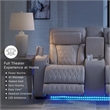 Signature Design by Ashley Boyington Gray Power Reclining Loveseat with Console