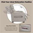 Signature Design by Ashley Boyington Gray Power Reclining Loveseat with Console