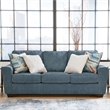 Signature Design by Ashley Cashton Blue Queen Sofa Sleeper