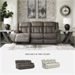 Signature Design by Ashley First Base Gunmetal Reclining Sofa