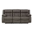 Signature Design by Ashley First Base Gunmetal Reclining Sofa