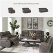 Signature Design by Ashley First Base Gunmetal Reclining Sofa