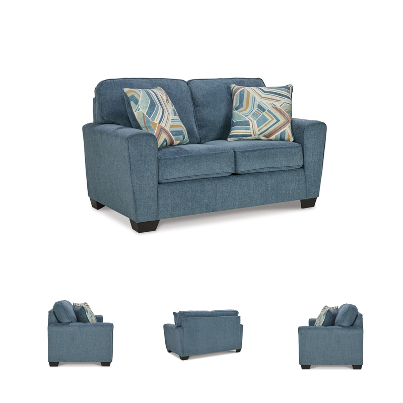 Signature Design by Ashley Cashton Blue Loveseat