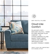 Signature Design by Ashley Cashton Blue Loveseat