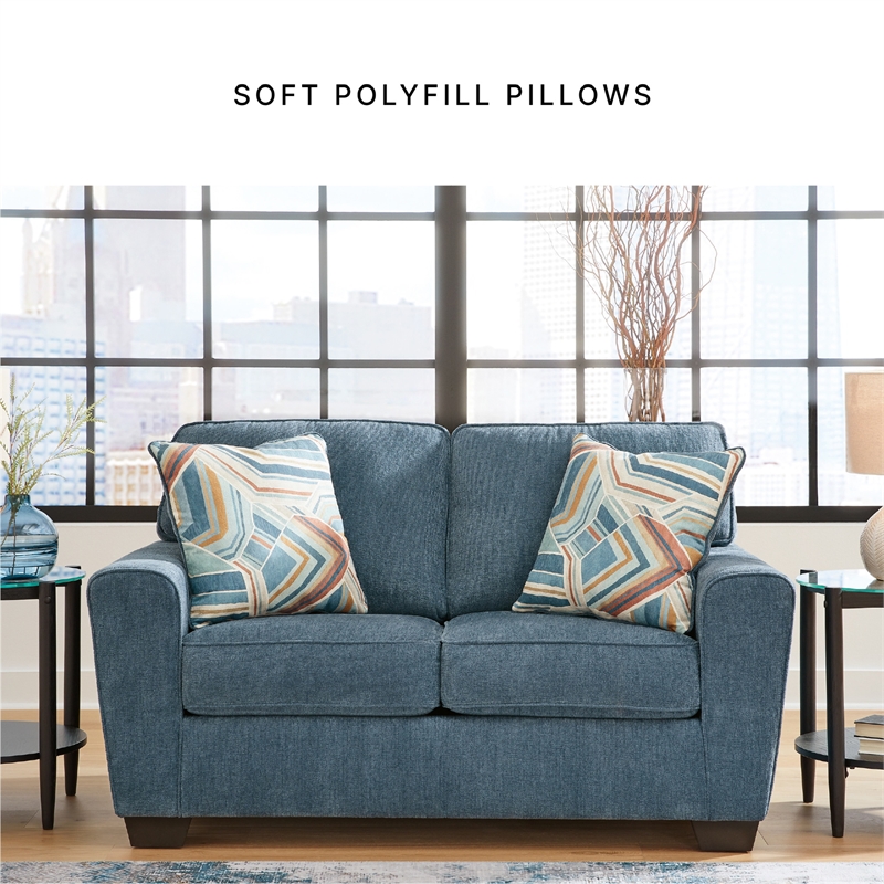 Signature Design by Ashley Cashton Blue Loveseat