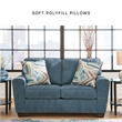 Signature Design by Ashley Cashton Blue Loveseat