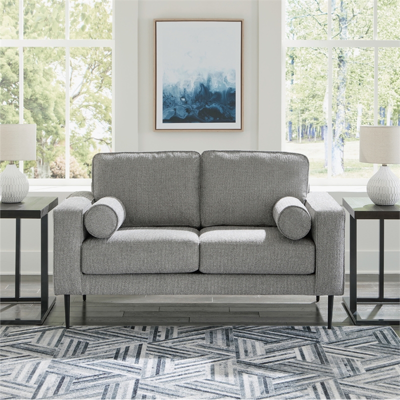 Signature Design by Ashley Hazela Charcoal Loveseat