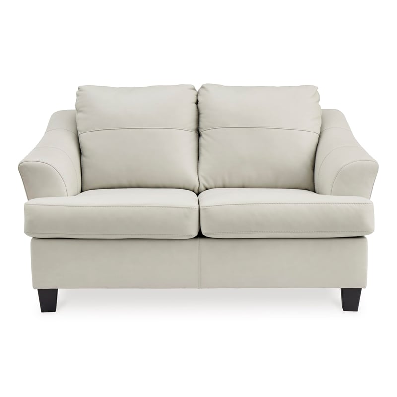 Signature Design by Ashley Genoa Coconut Loveseat with Exposed Tapered Feet