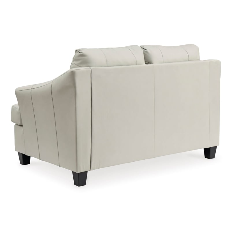 Signature Design by Ashley Genoa Coconut Loveseat with Exposed Tapered Feet