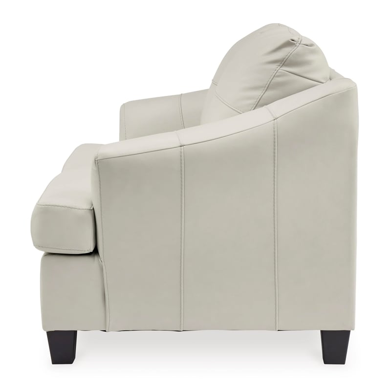 Signature Design by Ashley Genoa Coconut Loveseat with Exposed Tapered Feet