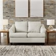 Signature Design by Ashley Genoa Coconut Loveseat with Exposed Tapered Feet