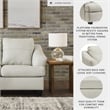 Signature Design by Ashley Genoa Coconut Loveseat with Exposed Tapered Feet