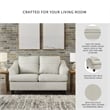 Signature Design by Ashley Genoa Coconut Loveseat with Exposed Tapered Feet