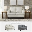 Signature Design by Ashley Genoa Coconut Loveseat with Exposed Tapered Feet