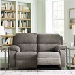Signature Design by Ashley Scranto Gray Reclining Loveseat