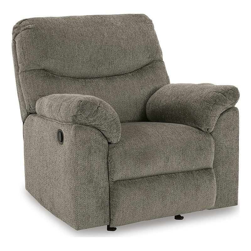 Signature Design by Ashley Alphons Putty Recliner with Pull-Tab Reclining Motion