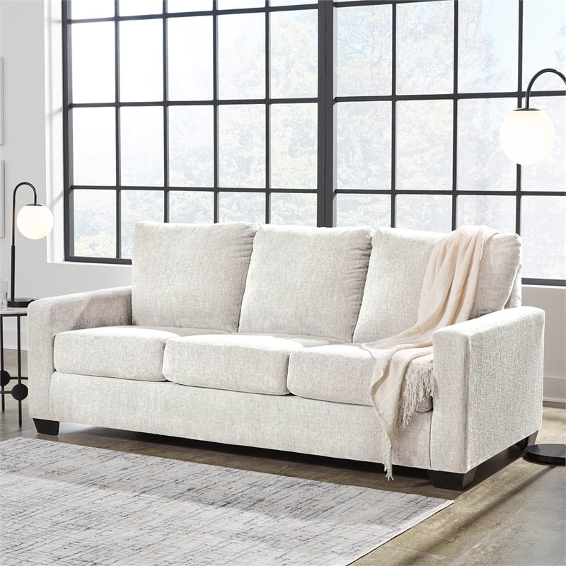 Signature Design by Ashley Rannis White Queen Sofa Sleeper