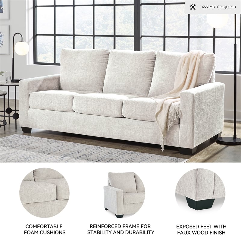 Signature Design by Ashley Rannis White Queen Sofa Sleeper