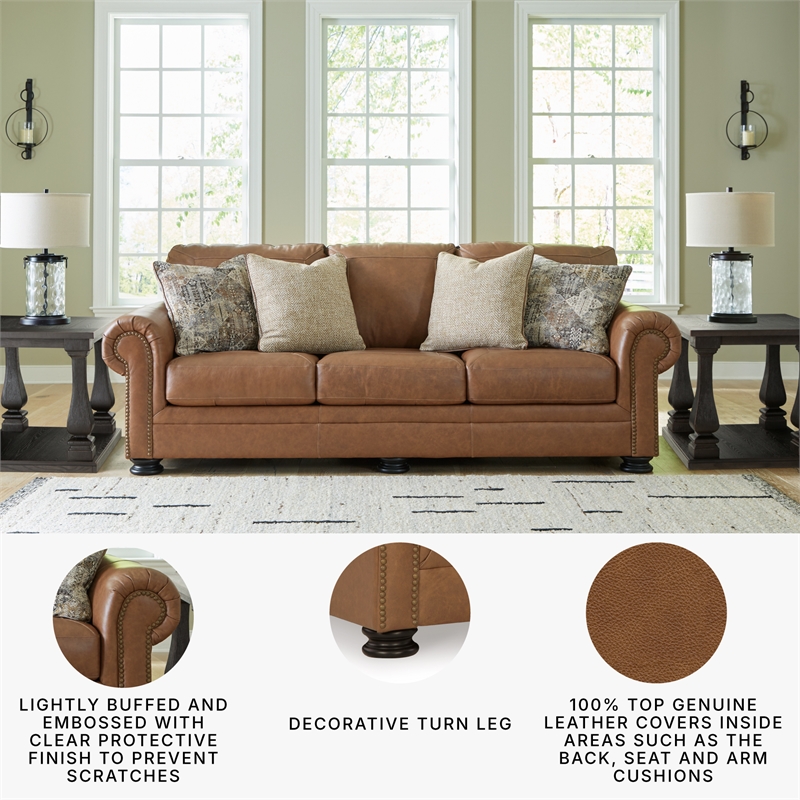 Signature Design by Ashley Carianna Caramel Queen Sofa Sleeper