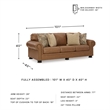 Signature Design by Ashley Carianna Caramel Queen Sofa Sleeper