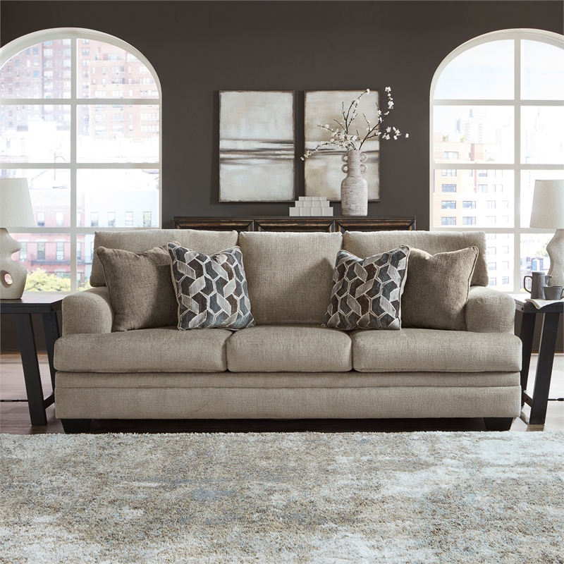 Signature Design by Ashley Stonemeade Taupe Queen Sofa Sleeper