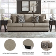 Signature Design by Ashley Stonemeade Taupe Queen Sofa Sleeper