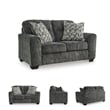 Signature Design by Ashley Lonoke Gunmetal Loveseat