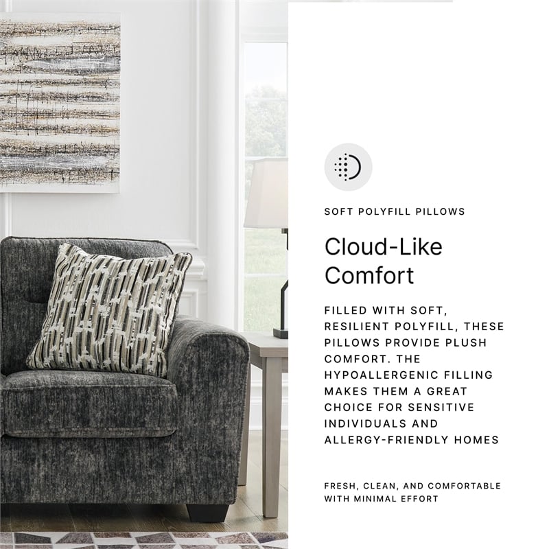 Signature Design by Ashley Lonoke Gunmetal Loveseat