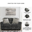 Signature Design by Ashley Lonoke Gunmetal Loveseat