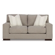 Signature Design by Ashley Maggie Flax Loveseat with Decorative Accent Pillows