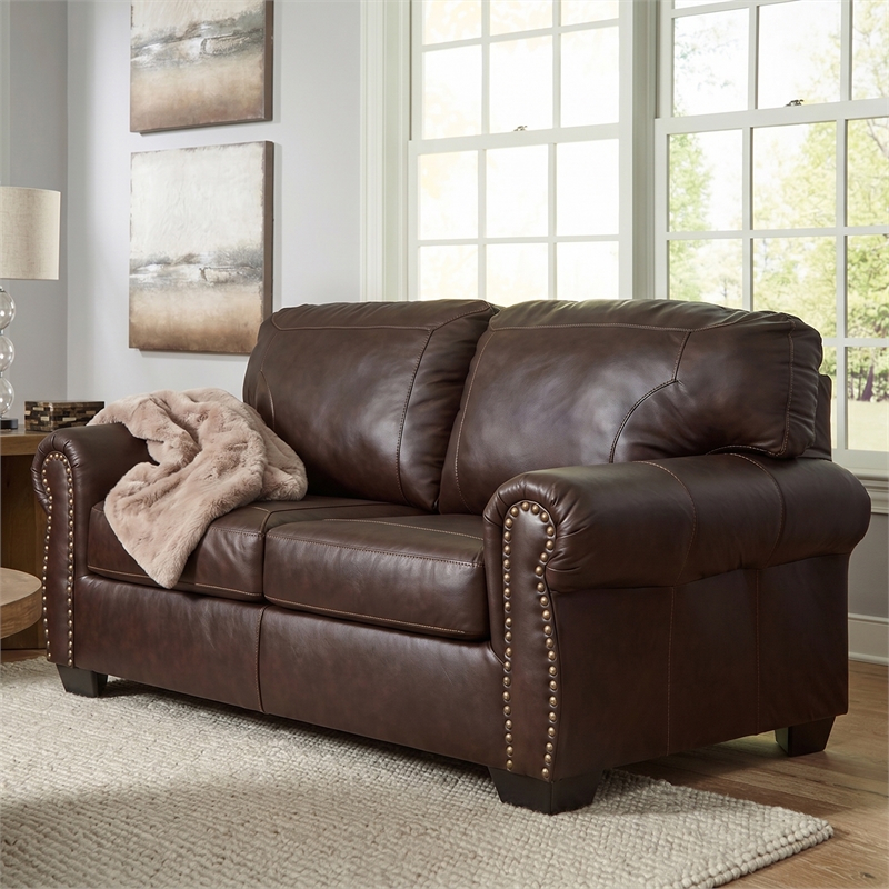 Signature Design by Ashley Colleton Dark Brown Loveseat