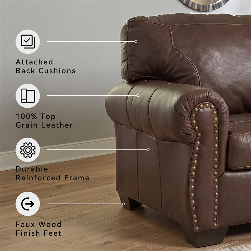 Signature Design by Ashley Colleton Dark Brown Loveseat