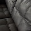 Ashley Furniture Luigi Thunder Loveseat with Exposed Feet and Faux Wood Finish