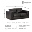 Signature Design by Ashley Amiata Onyx Loveseat