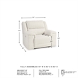 Signature Design by Ashley Keensburg Off White Oversized Power Recliner