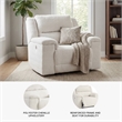 Signature Design by Ashley Keensburg Off White Oversized Power Recliner