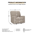 Signature Design by Ashley Deltona Parchment Recliner