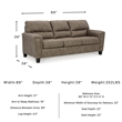 Signature Design by Ashley Navi Queen Sofa Sleeper in Brown