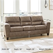 Signature Design by Ashley Navi Queen Sofa Sleeper in Brown