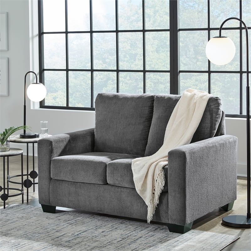 Ashley Furniture Rannis Pewter Twin Sofa Sleeper